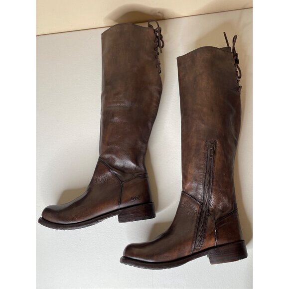 BED STU Manchester Distressed Tall Leather Riding Boots BEDSTU Size 8.5 - Picture 2 of 16